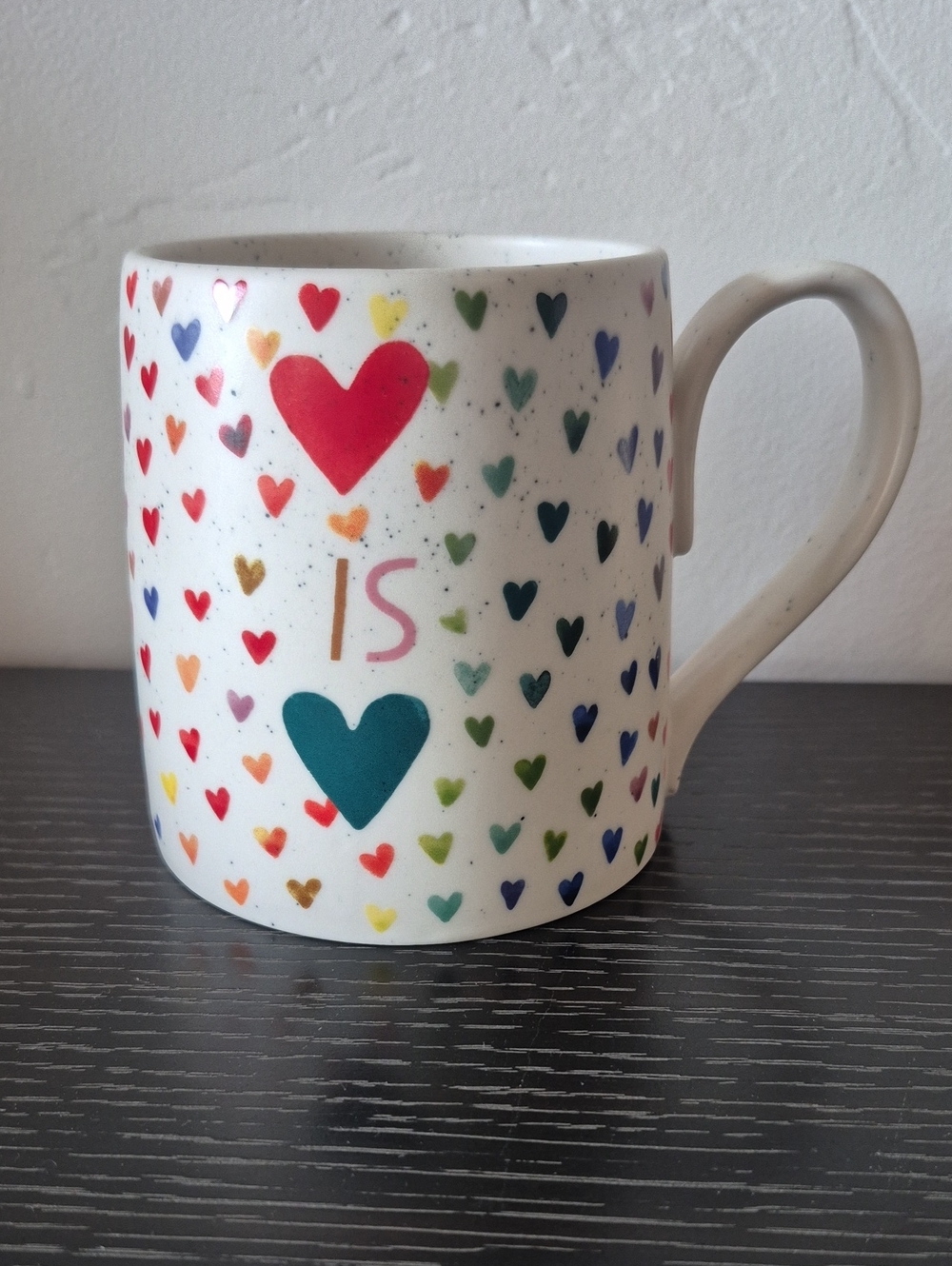 Anthropologie Love IS Love Mug Cup NEW